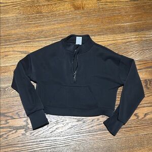 All in Motion Black Women's Quarter-Zip Sweatshirt